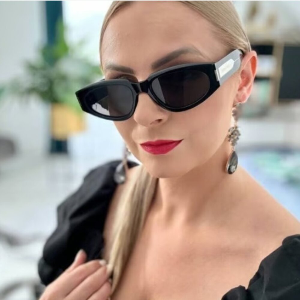 NEW SAINT LAURENT SUNGLASSES SL618 001 BLACK WOMEN EYEWEAR SL 618 001